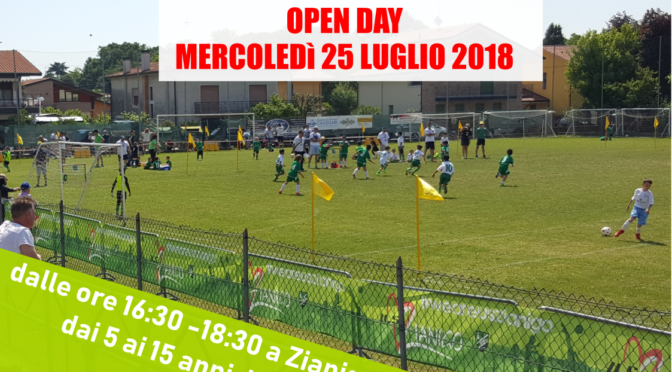 OPEN DAY – Mercoledì 25 LUGLIO